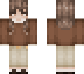 brown and beige, no bow
