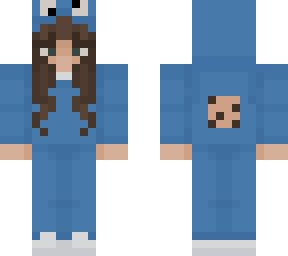 cookie monster: female with hood