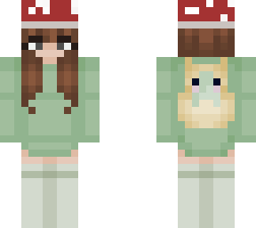 cute frog/mushroom girl