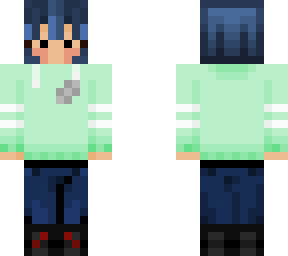 cute girl planet hoodie blue hair
