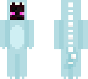 enderman in a dino onesie