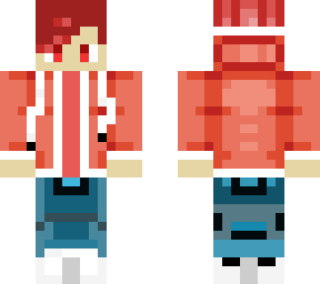 fire boy with blue jeans