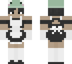 frog hat + maid outfit 2