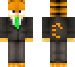 garfield in a suit