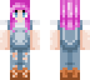 girl with overalls