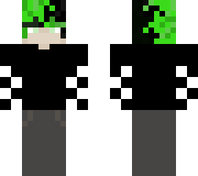 green/black hair boy