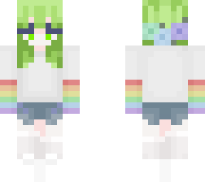 green haired pride biznatch