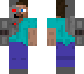 half cyborg steve