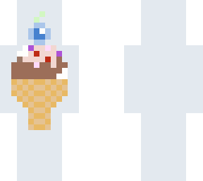 ice cream on a cone