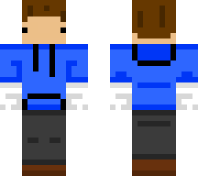 jaxson jp skin with a blue hoodie