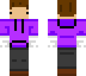 jaxson jp skin with a purple hoodie
