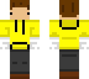 jaxson jp skin with a yellow hoodie