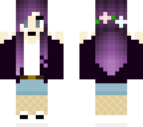plum haired girl