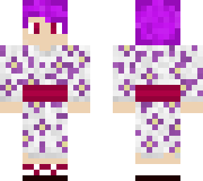 purpled guy with yukata