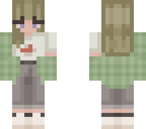sage green flannel