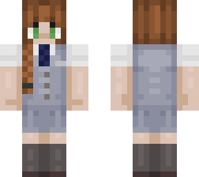 schoolgirl with braid