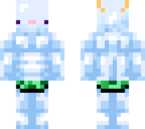blue axalotl with muscles