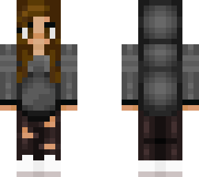 girl in grey hoodie