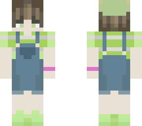 green overalls boy