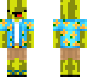 melon in hawaiian shirt (without hat)