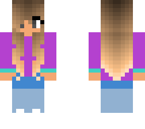 ombre hair girl. got bored so did bad job on outfit lol