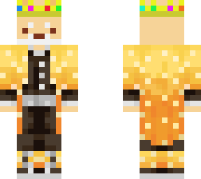 shiba zenitsu with a crown!