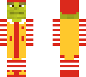 shrek dressed as ronald mcdonald