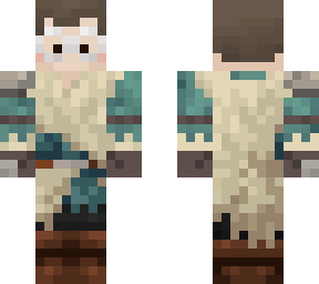 snowy lands snails skin but its a snowy villager outfit (countries smp)