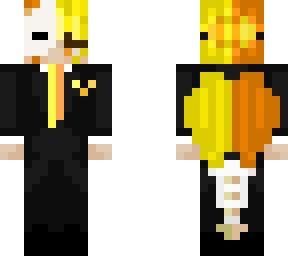 suit with bunny mask with bun