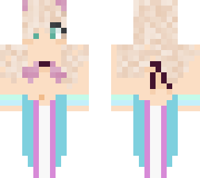 trans flag mermaid
