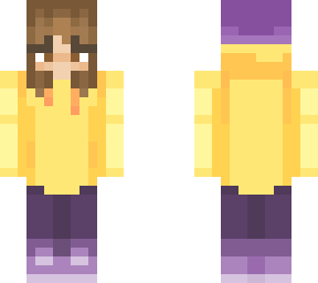 yellow hoodie girl