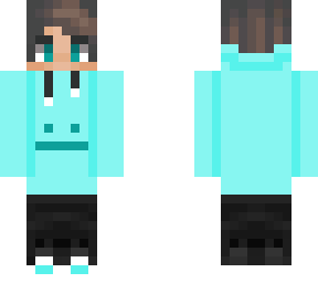 aqua hoodie