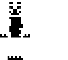 black & white furry (pug) (dog)