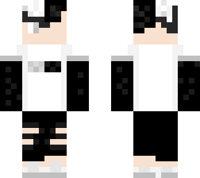 black and white