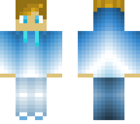 blue fade pattern hoodie