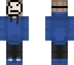 blue guy with mask