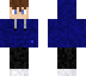 blue hoodie