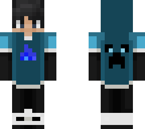 blue sapnap with blue fire