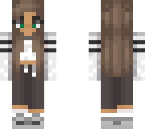 brown hair green eye girl
