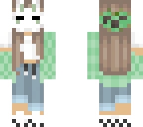 bunny mask -green-