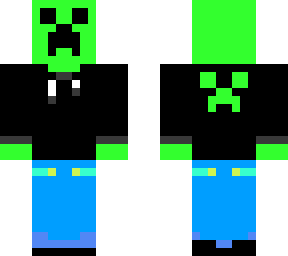 creeper man in hoodie