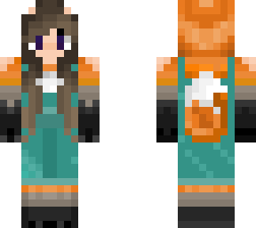 cute fox  overall girl
