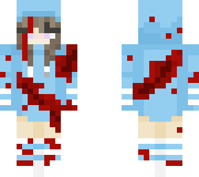 cute girl but bloody