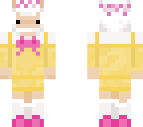 cute sheep w/ yellow dress fixed flower crown