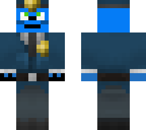cyan & blue furry police officer (cop) (dog)
