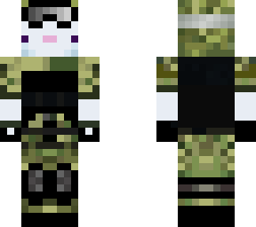 cyan axolotl soldier