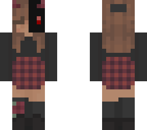 demon girl with mask
