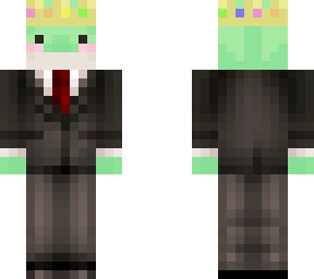 frog with crown and suit