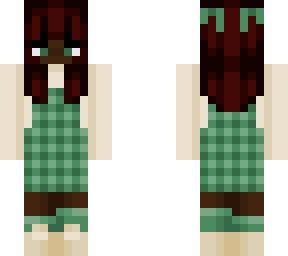 green plaid dress