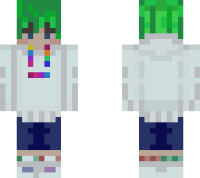 imallexx hoodie but green and with jeans